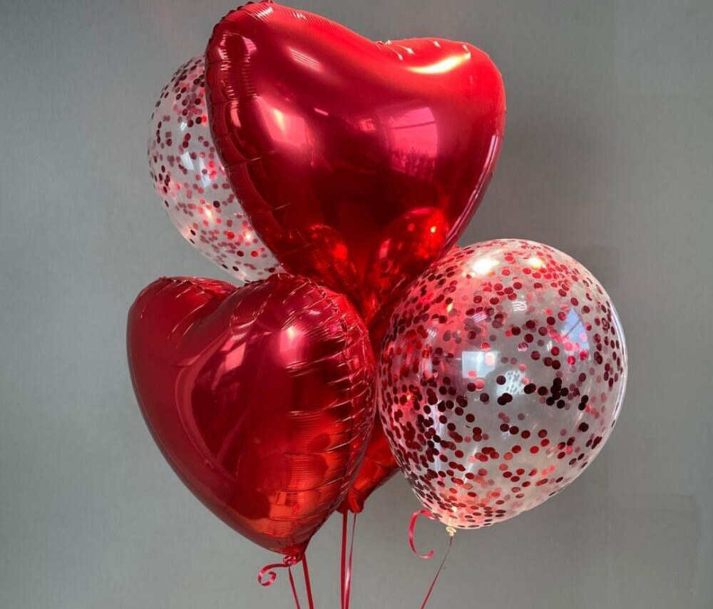 Փայլաթիթեղ և Կոնֆետի Փուչիկների հավաքածու (5 հատ)