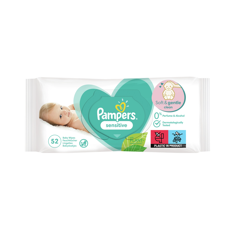 Wet wipes "Pampers" sensitive 52pcs