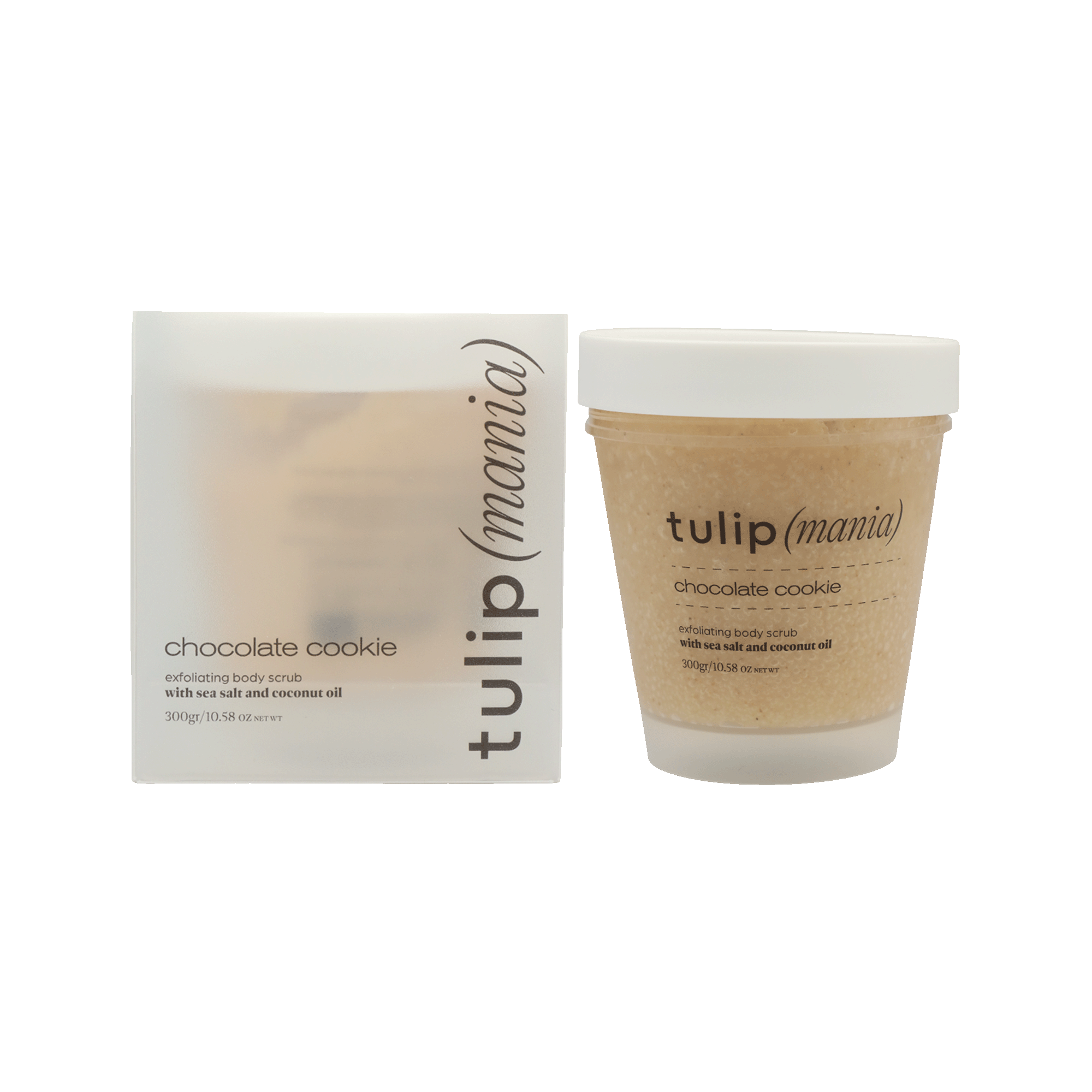 Body scrub "Tulip mania" chocolate cookie 300g