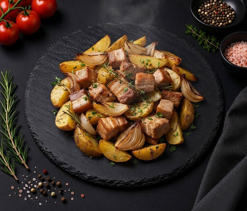 Жаркое из свинины с картофелем