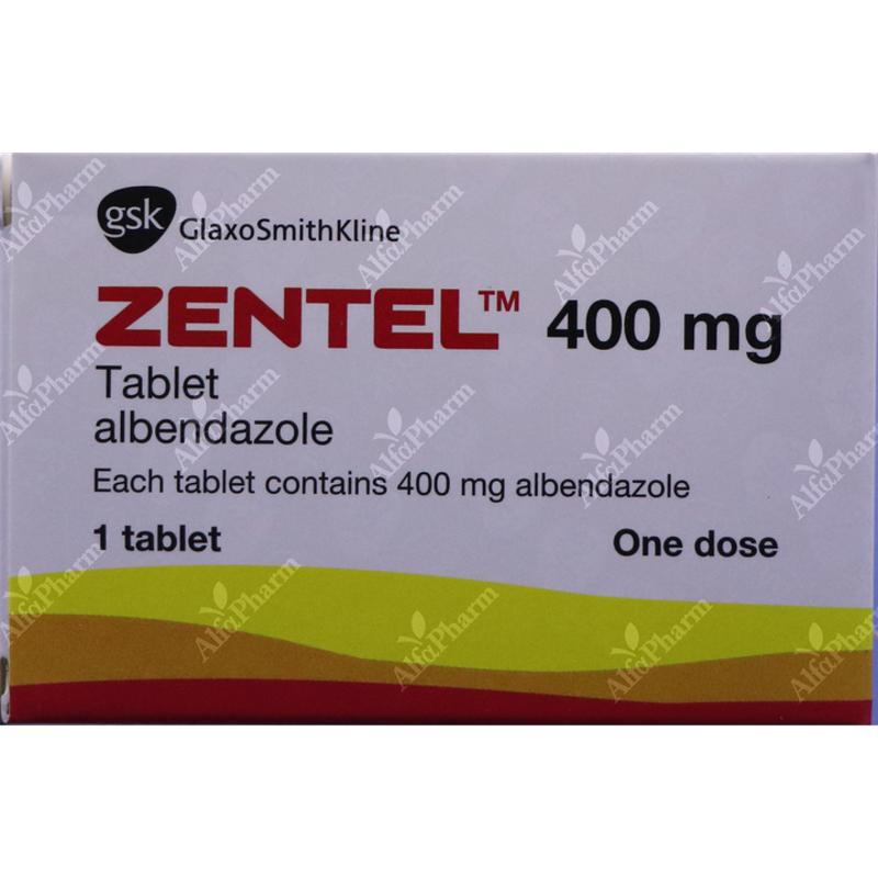 Zentel tablets 400mg x 1