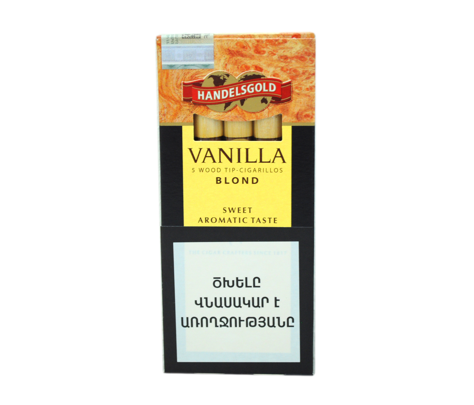 Wood vanilla. Сигариллы Хандэлсголд Вуд-Тип ванила (5). Handelsgold Vanilla Tip-Cigarillos. Сигариллы Handelsgold дерев.Мун. Vanilla. Handelsgold blond.