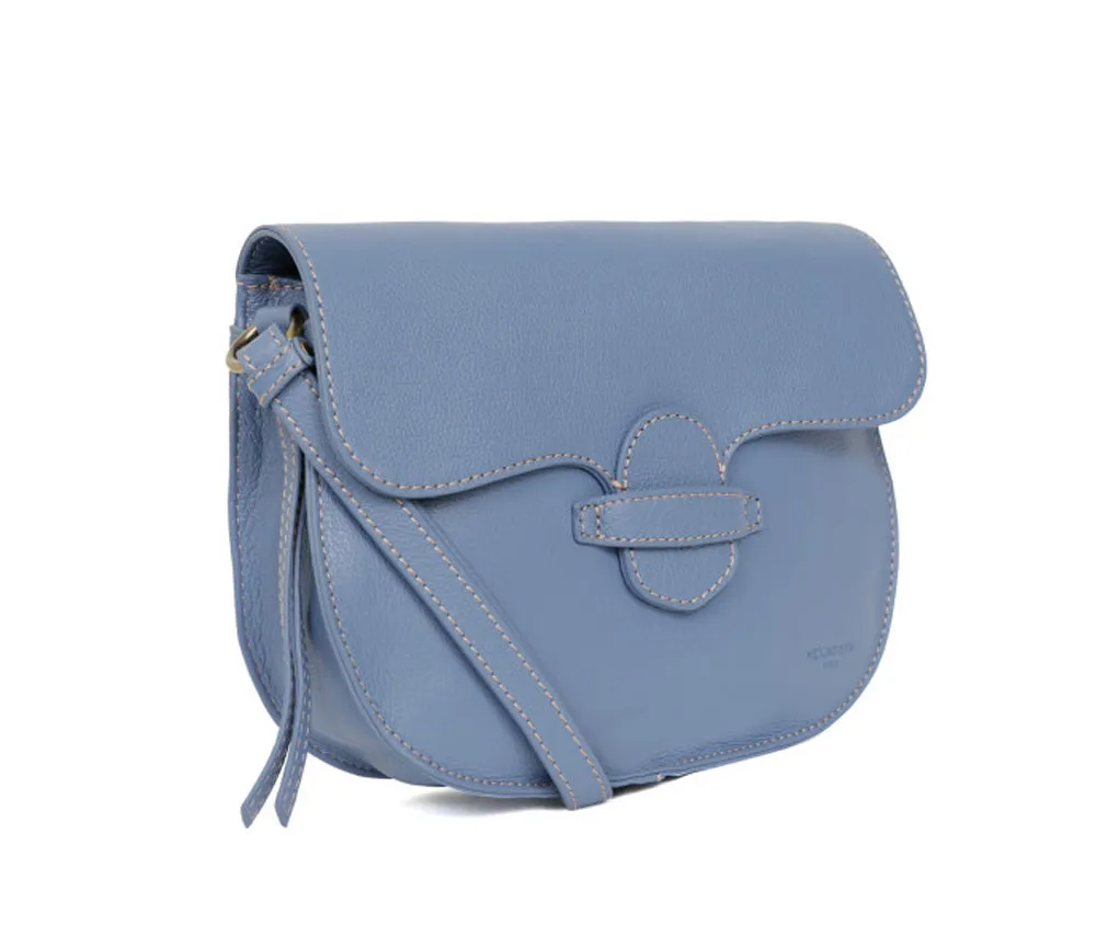 Women's leather bag BleuC