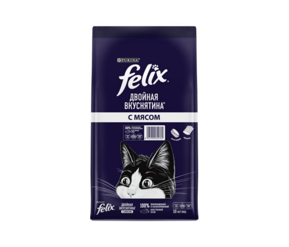 Կատվի չոր կեր Felix Adult Cat Beef (հասուն կատուների համար) Տավարի միս 1կգ