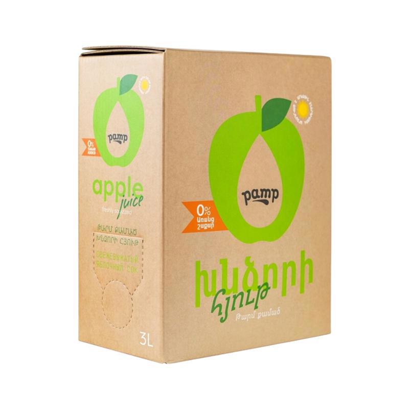 Հյութ «Փամփ» խնձոր, առանց շաքար 3լ