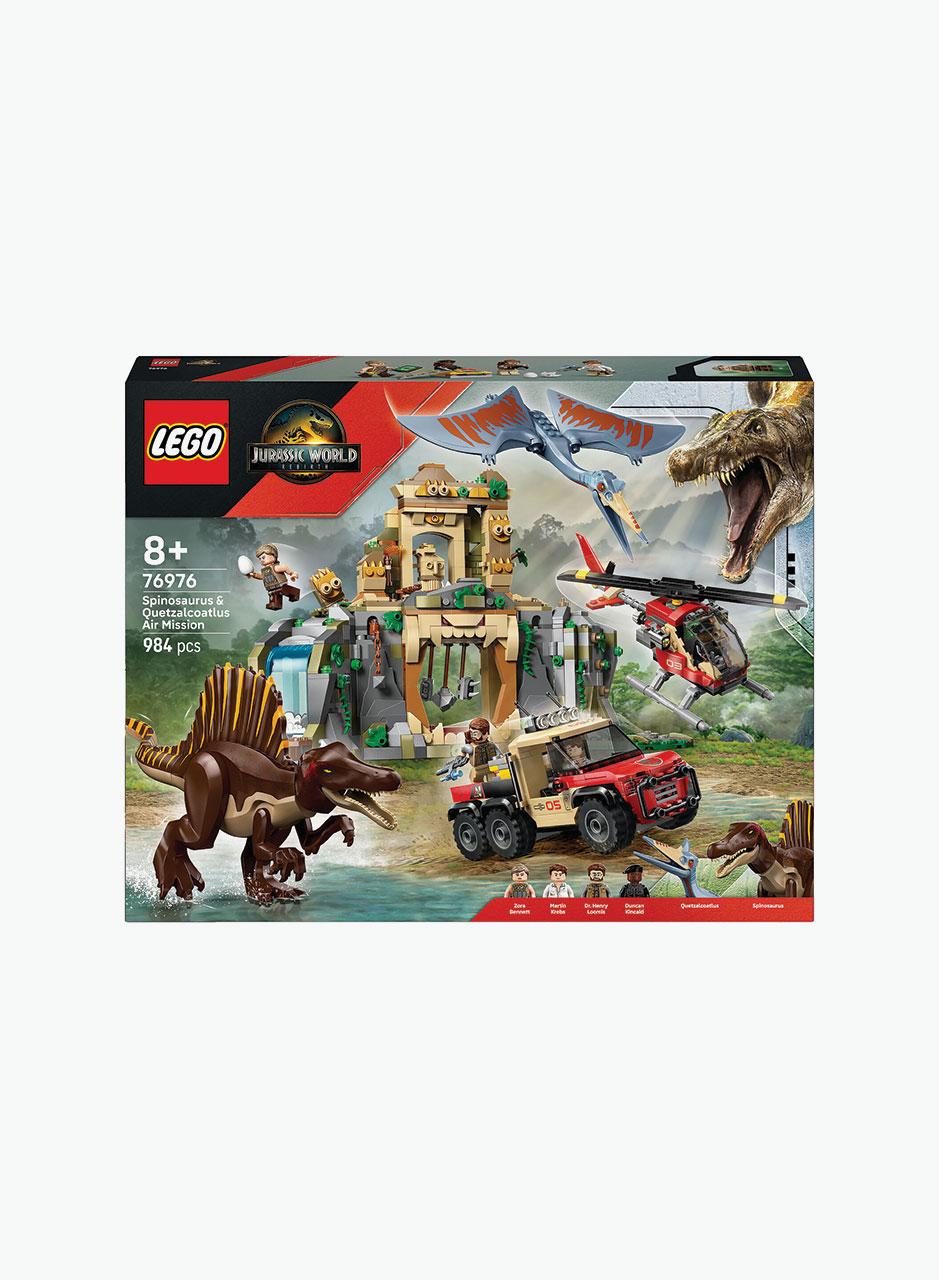 Lego Конструктор Jurassic World "Воздушная миссия Спинозавра и Кетцалькоатля"