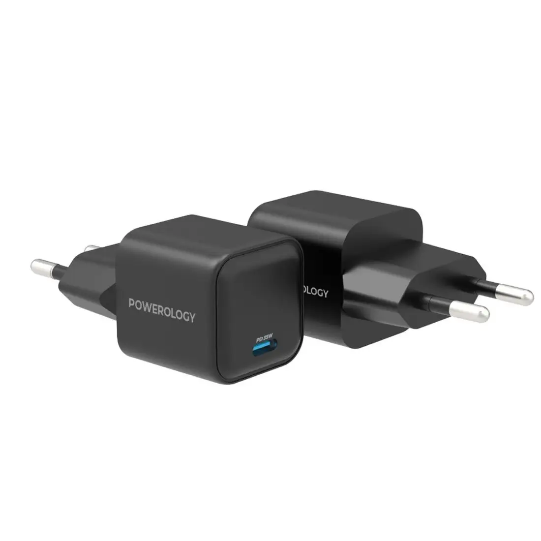 Լիցքավորիչ Powerology 35W Single Port Type-C GaN Charger with EU Plug P35WSPCEU