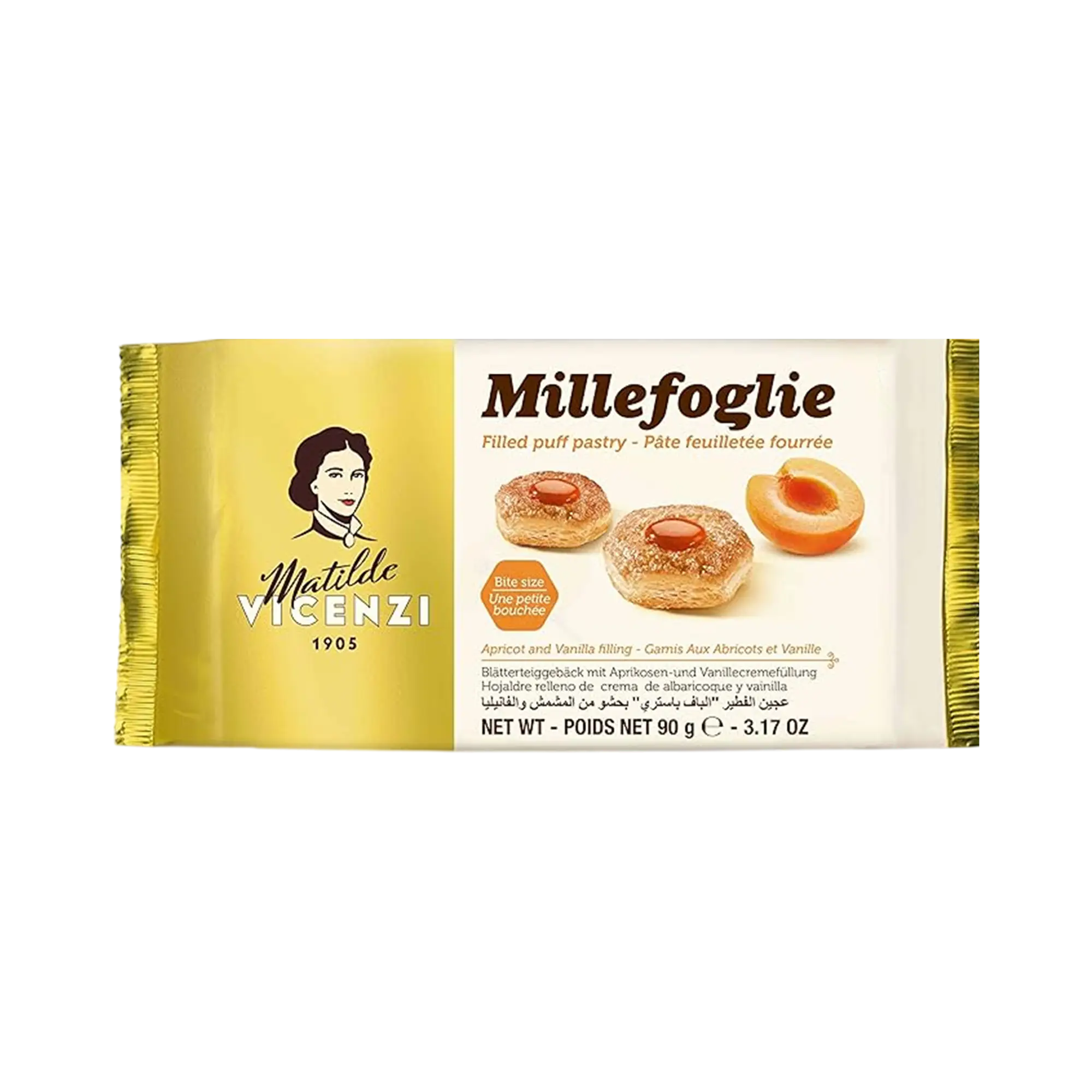 Печенье Matilde Vicenzi абрикос-ван. 90г