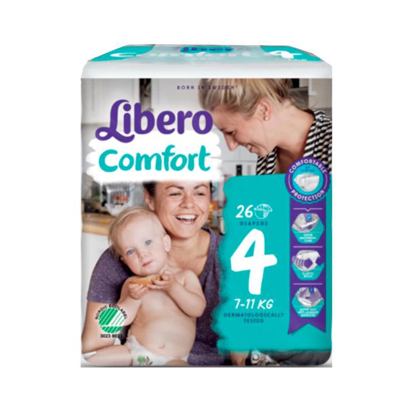 Подгузники Libero Comfort 4 7-11кг 26шт