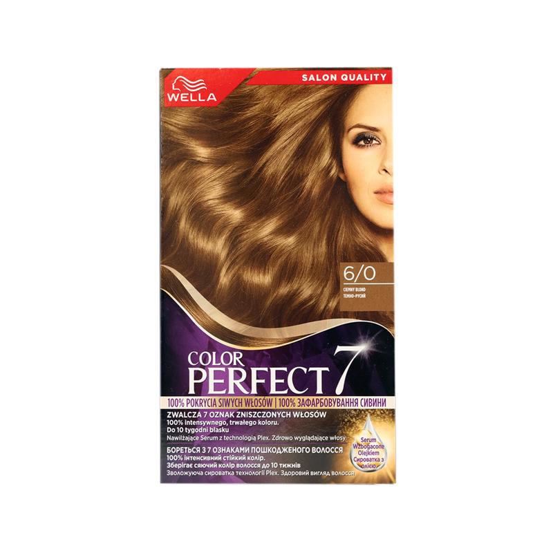 Hair dye "Wellaton Perfect 6/0