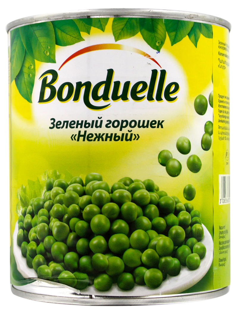 Green peas "Bonduelle Delicate" 800g 