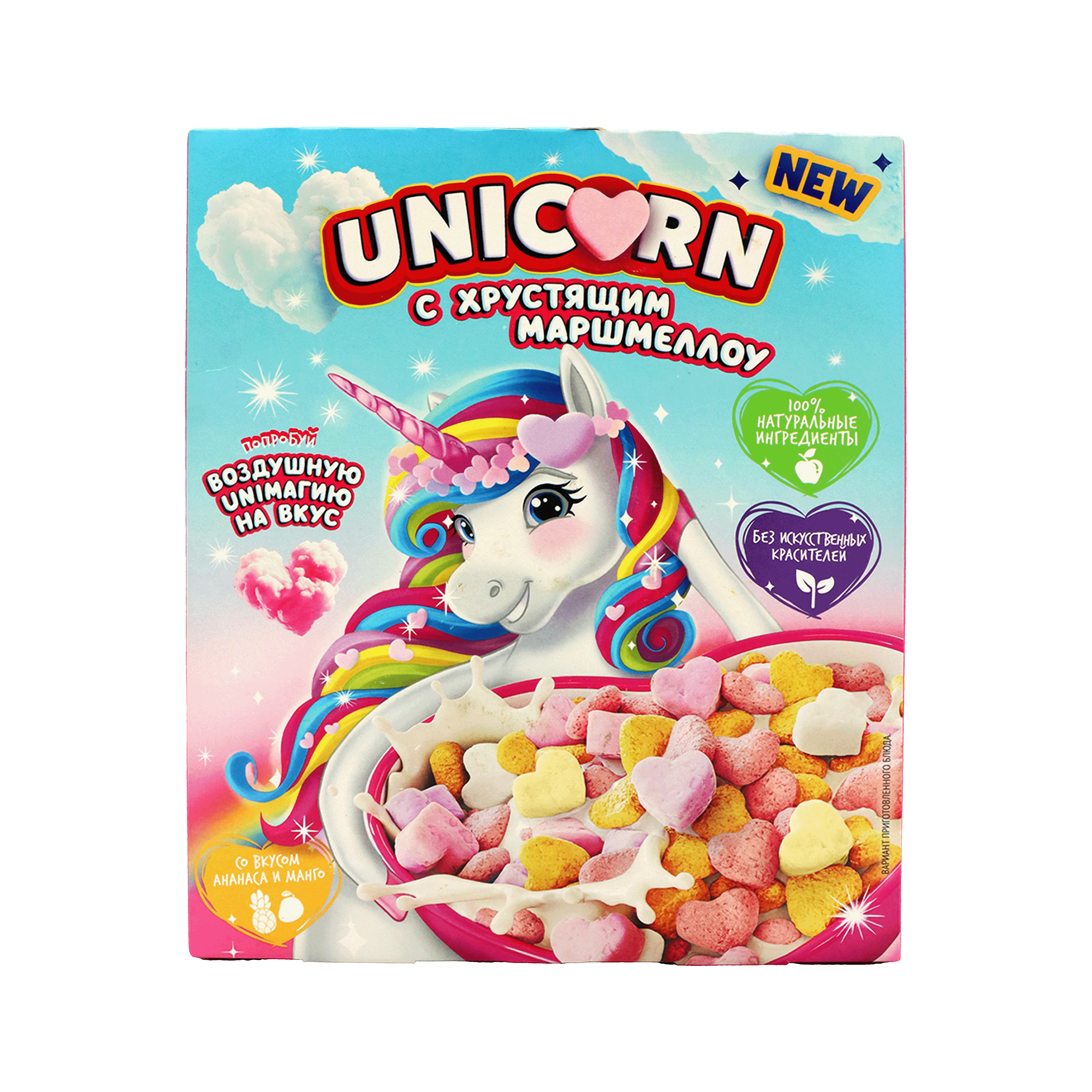 Փաթիլներ «Յունիքորն» զեֆիրով, արքայ-մանգո 160գր