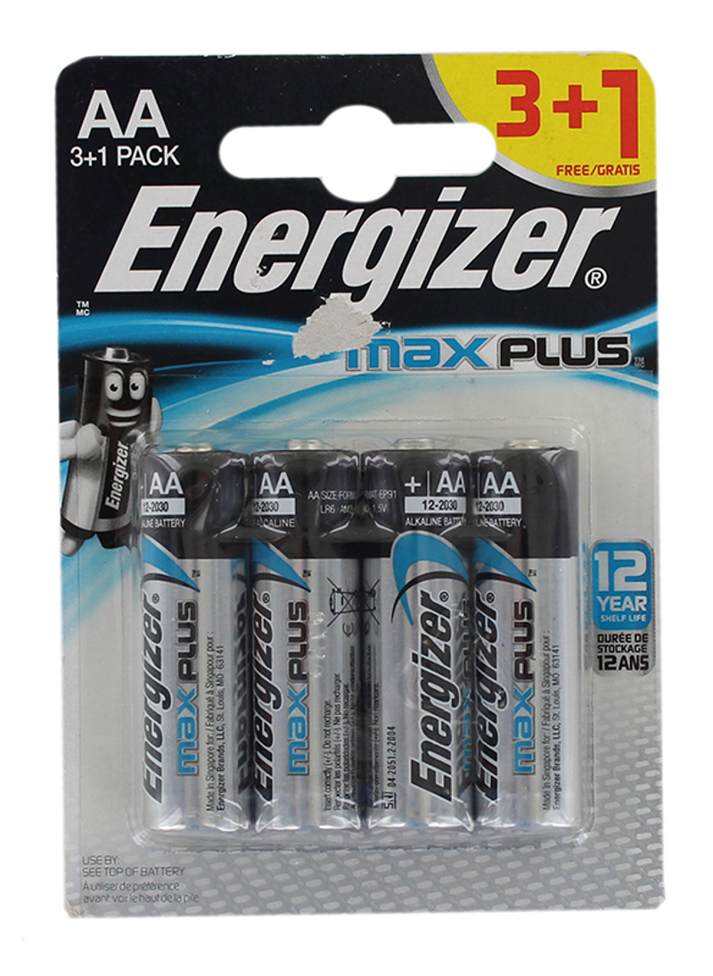  Battery "Energizer max plus AA LR6" 4pcs