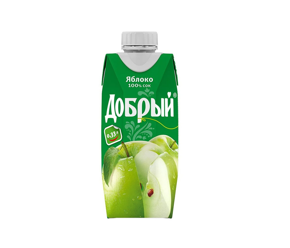 Բնական հյութ «Добрый» (խնձոր) 0.33լ