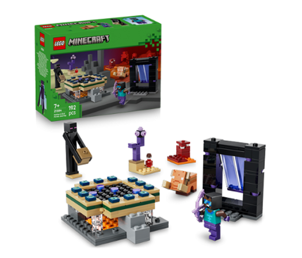 Lego Construction Game Minecraft Portal Journey to the Nether and the End