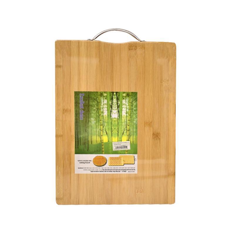 Կտրատելու տախտակ բամբուկ, մետաղ․ բռնակով 38x28սմ