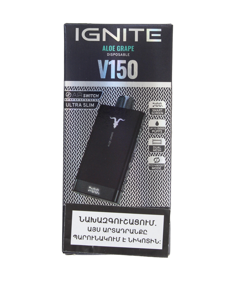 Electric pods with aloe & grape flavor "Ignite" 15000 puffs