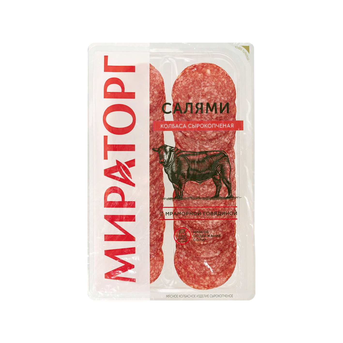 Raw-smoked salami "Miratorg" sliced 100g