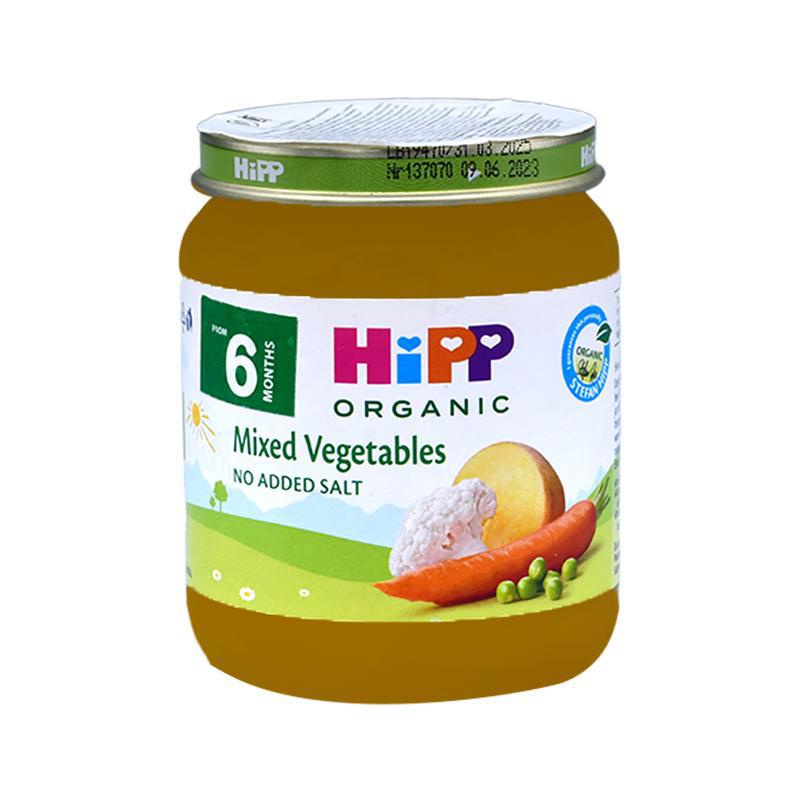 Puree "Hipp" vegetables mixed, gluten and salt free 6m 125g