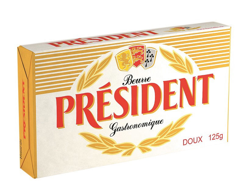 Կարագ սերուցքային "President" 125գ,  յուղայնությունը` 82%