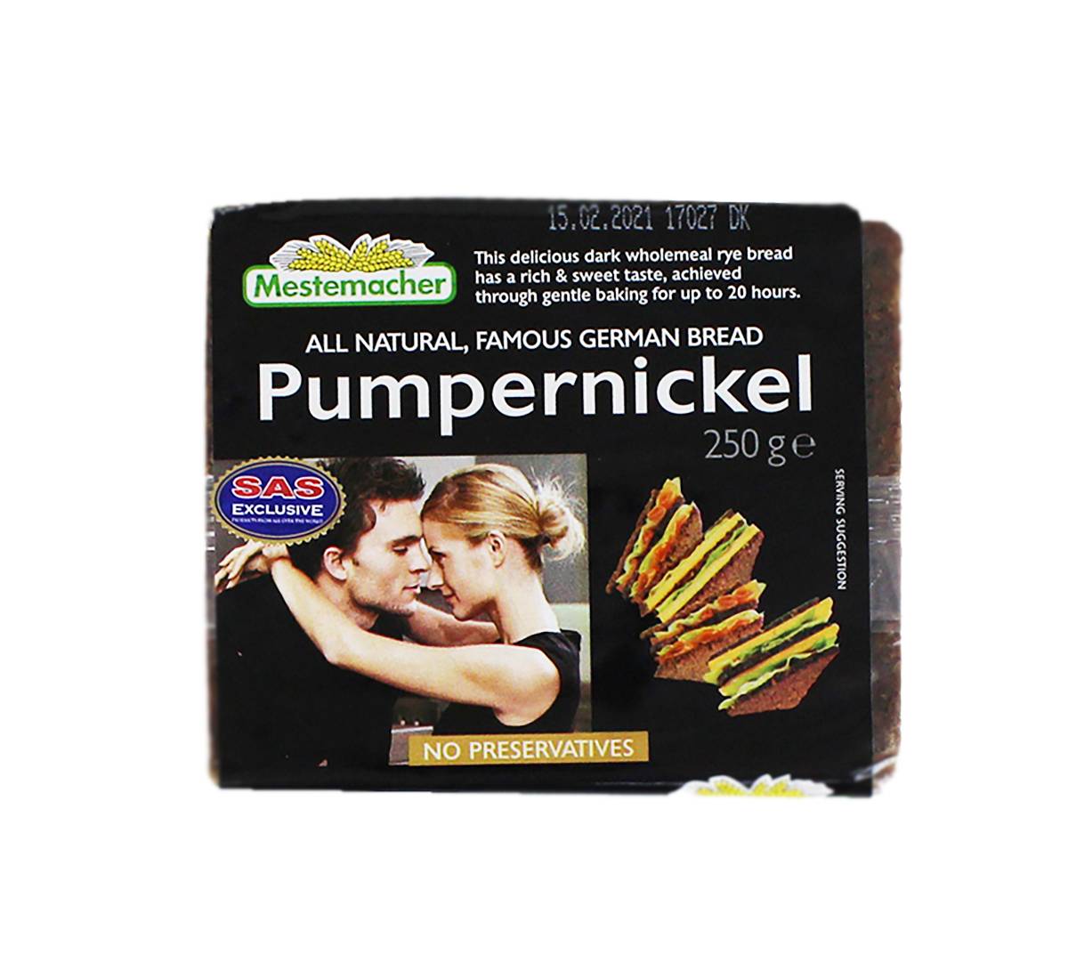 Հաց տարեկանի "Mestemacher Pumpernickel" 250գ