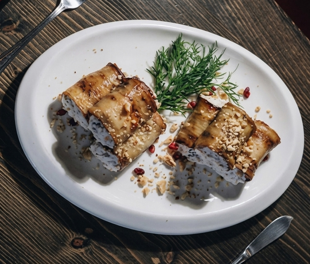 Роллы из баклажанов