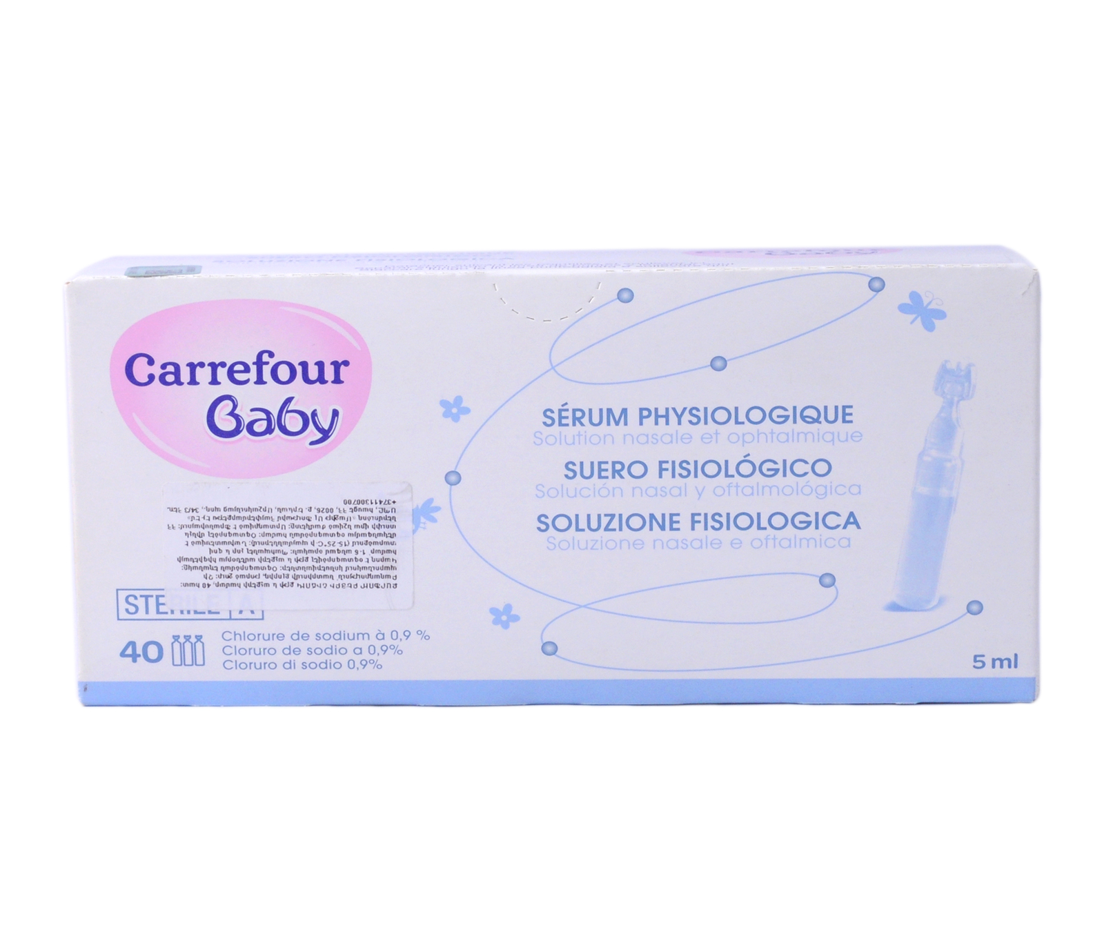 Carrefour Baby Suero fisiológico bebé Carrefour Baby 40 ud