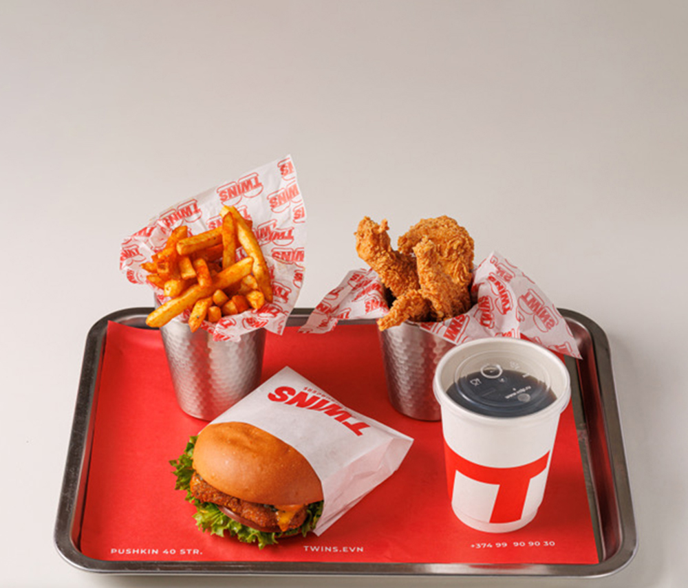 Chicken burger combo