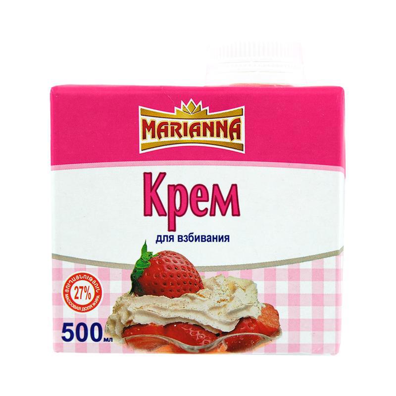 Կրեմ հարելու համար «Մարիաննա» 27% 500մլ