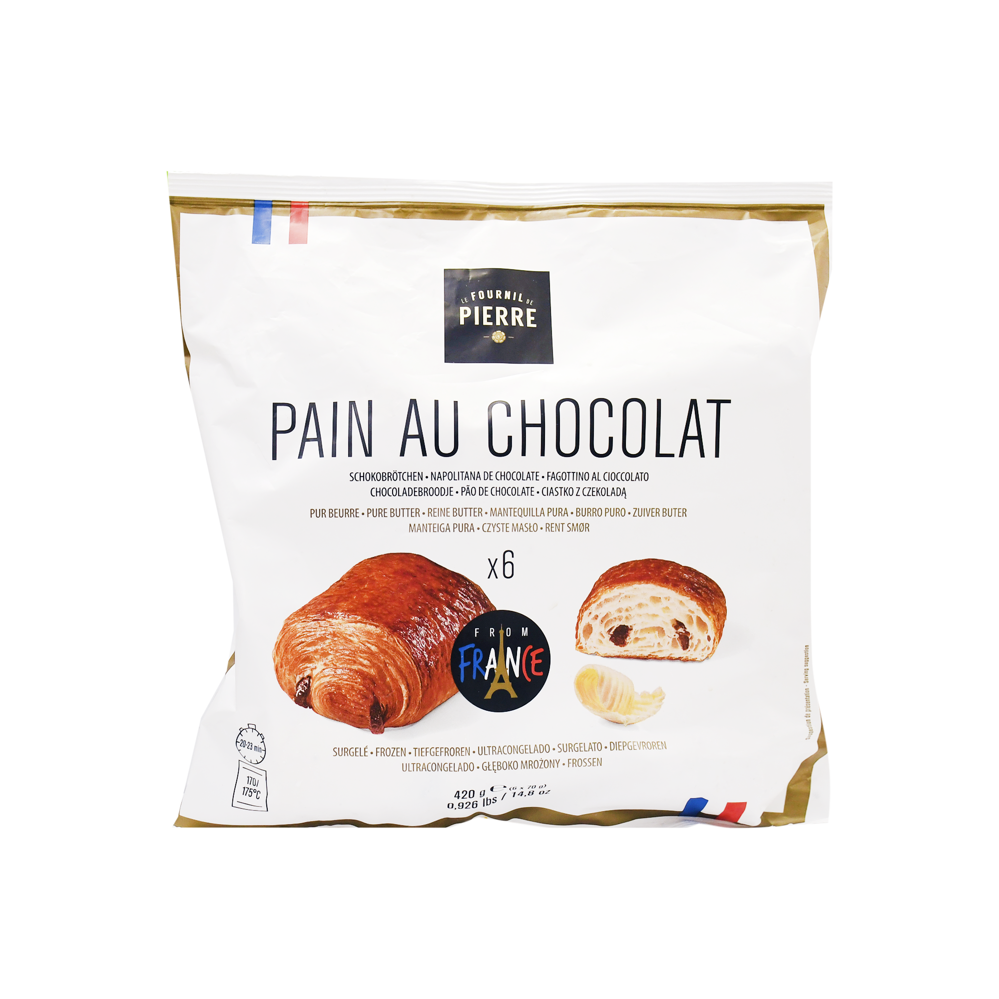 Круасаны "Bridor" с шок. нач. 6шт 420г