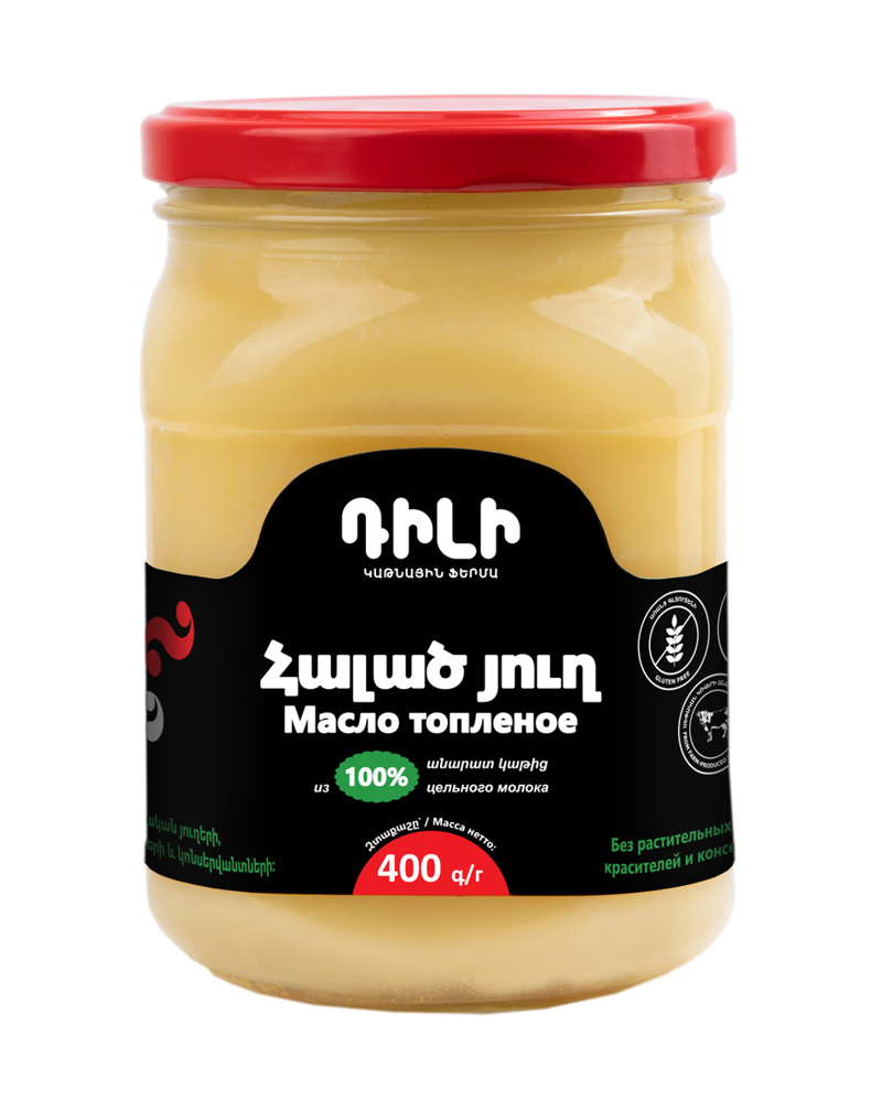 Топленое масло "Дили" 400г, жирность: 99%