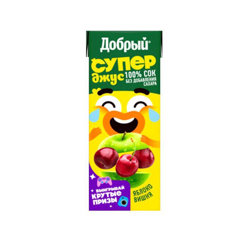 Сок "Добрый" яблоко-вишня 0.2л