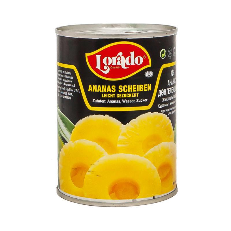 Ананас в сиропе "Лорадо" кольца 580мл