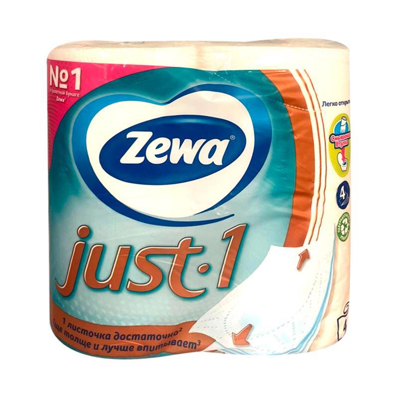 Զուգարանի թուղթ «Զեվա» Ջասթ1, քառաշերտ 4հտ