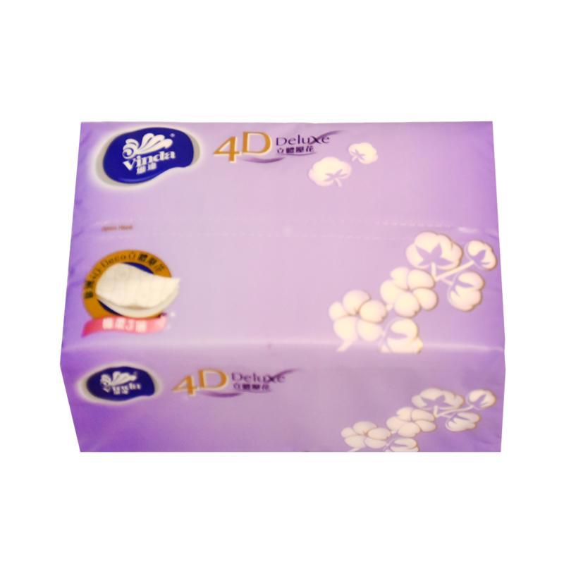 Салфетки "Vinda" 4D Delux 3х сл. 100шт