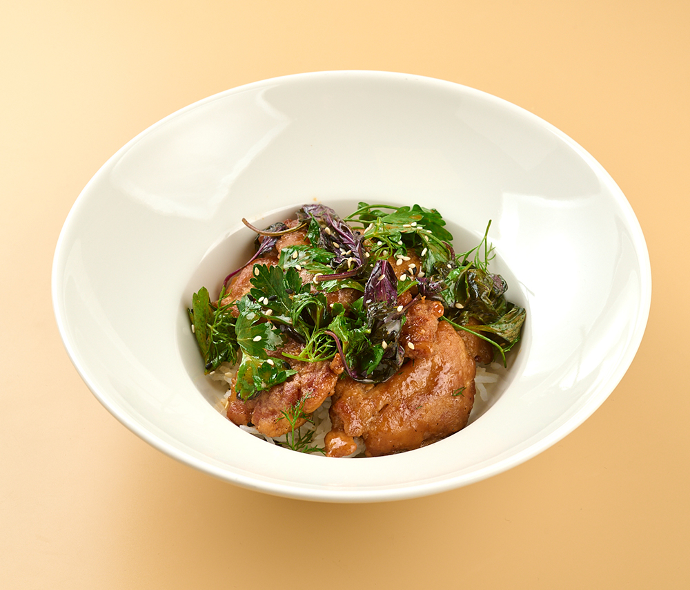 Курица карааге с рисом