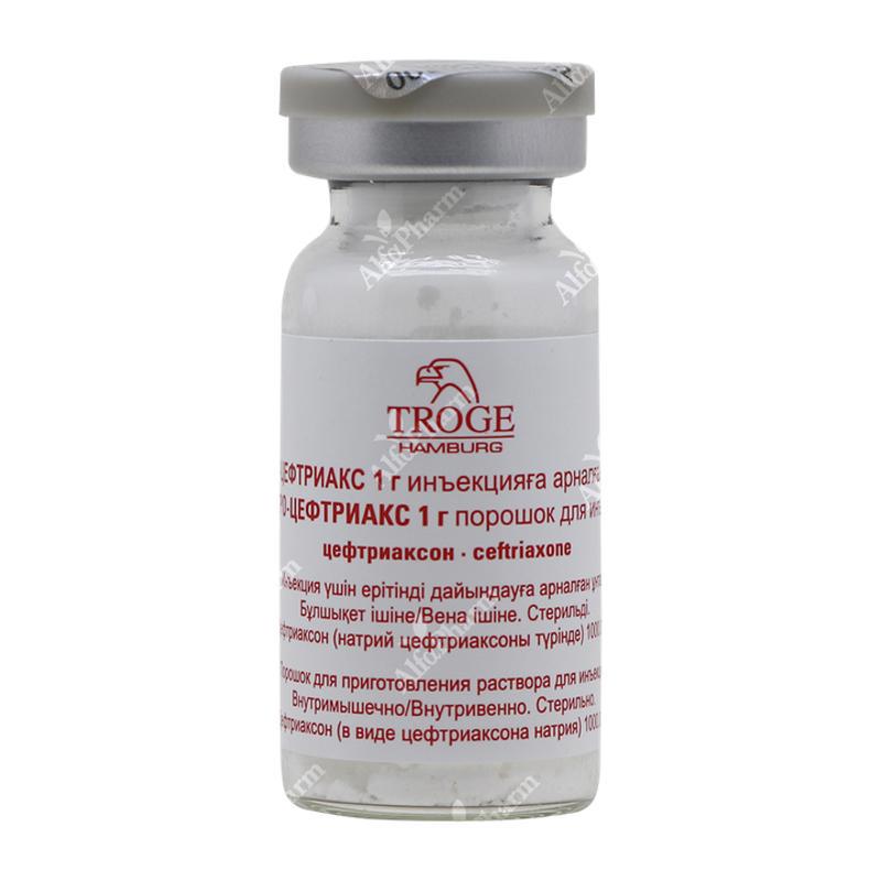 Tro-Ceftriax 1g intravenously, intramuscularlyx 1