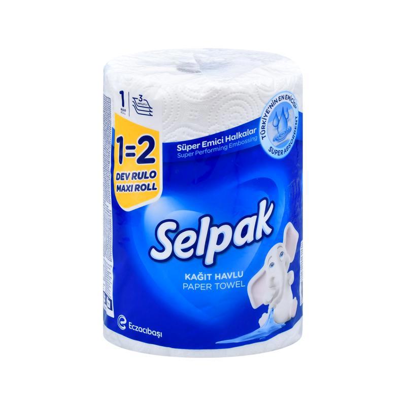 Թղթե սրբիչ «Սելպակ» Սուպեր, եռաշերտ 1հտ