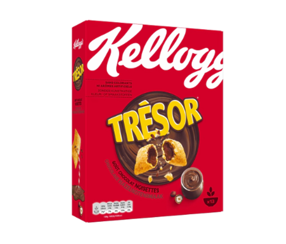 Քելոգս Թրեժր շոկոլադ պնդուկ 410գ