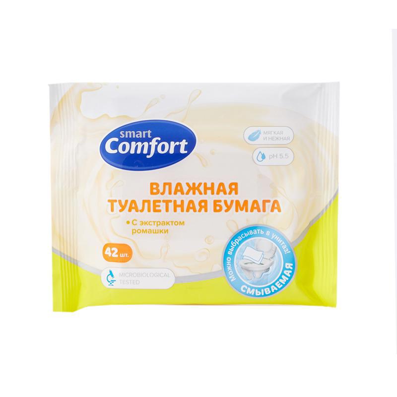 Т/Б влаж. Smart Comfort ромашка 42шт
