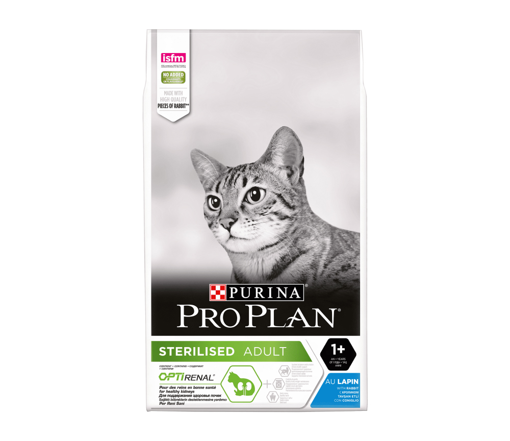 Purina Pro Plan Sterilised Сухой корм с кроликом для стерилизованных кошек, 1 кг