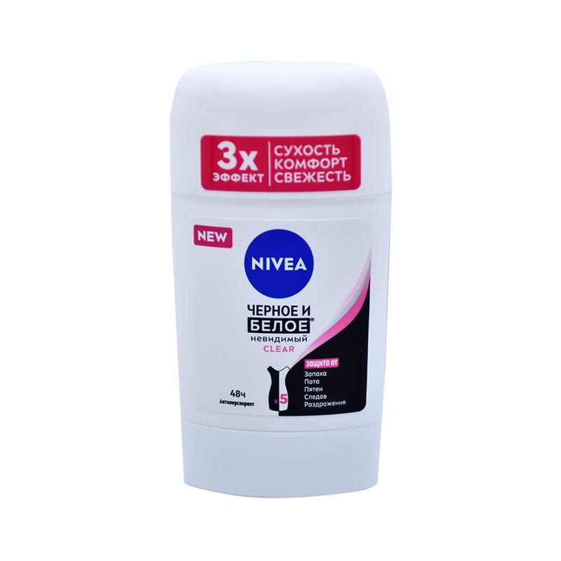 Stick "Nivea" black and white, clear 50ml