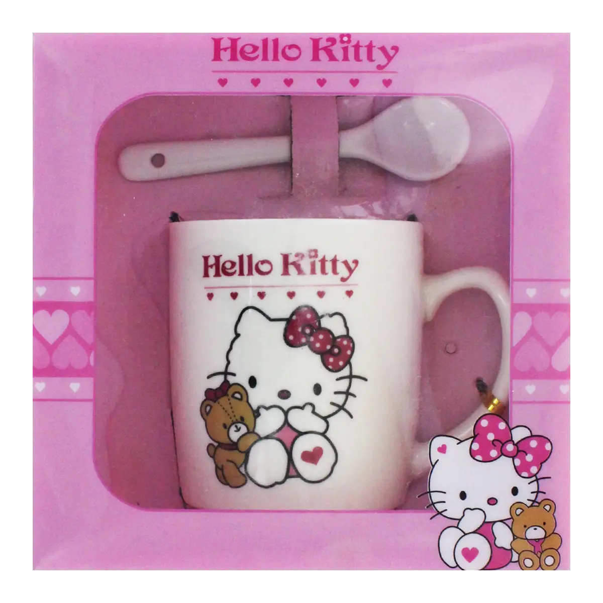 Բաժակ և գդալ "Hello Kitty"