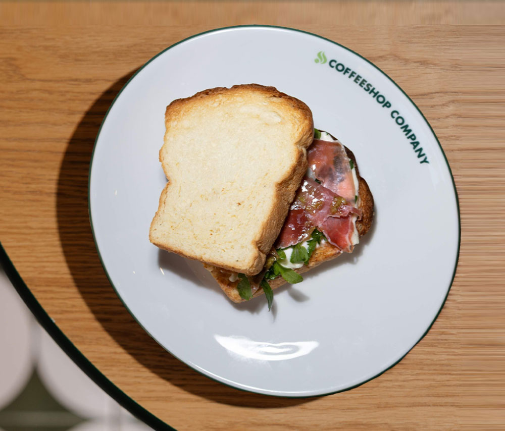 Strachatella with prosciutto
