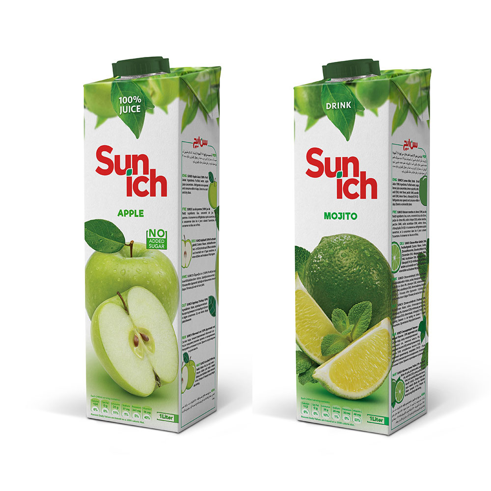 Sunich Green Apple 1l + Sunich Mojito 1l
