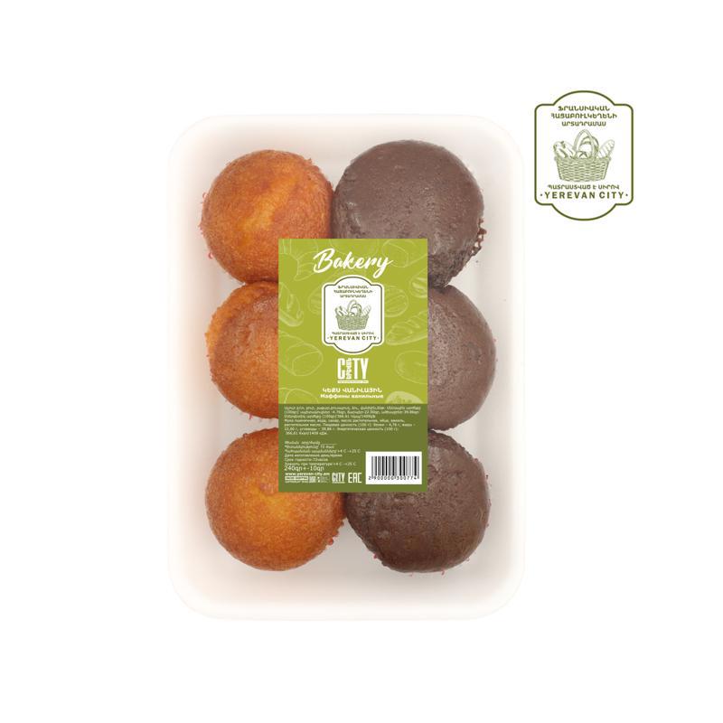 Vanilla and chocolate muffins, small 240g