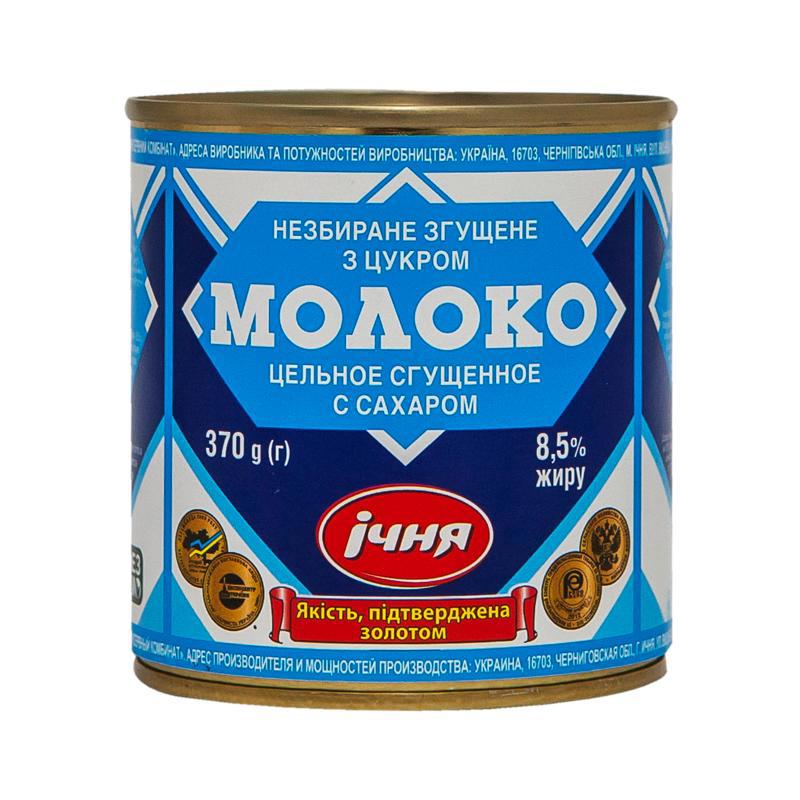 Condensed milk "Ichnya" 8.5% (can) 370g