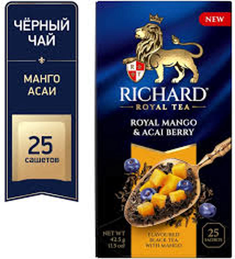 Black tea "Richard Royal Mango & Acai Berry" 42.5g