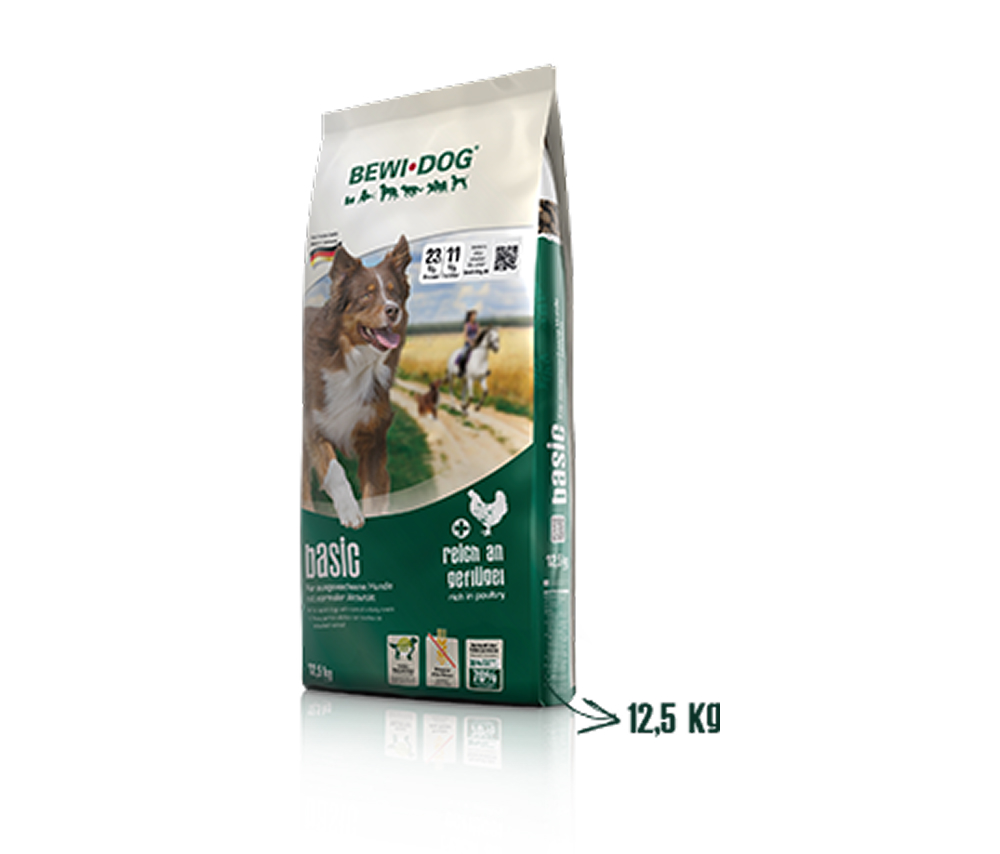 Bewi Dog Basic Menu Trockenfutter | 2 X 25 Kg Sack | Ausgewogenes Hundefutter Für Erwachsene Hunde