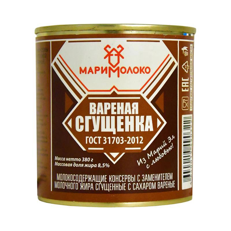 Boiled condensed milk "MariMoloko" 8.5% (can) 380g
